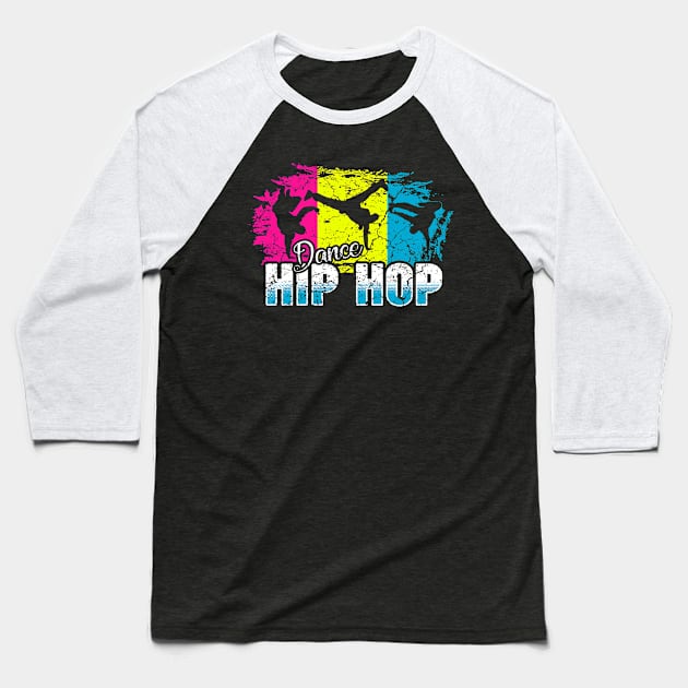 Hip Hop Music Baseball T-Shirt by Mila46